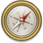 Compass Gold Icon 48x48 png